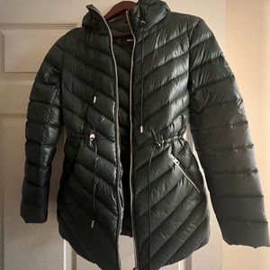 Emerald green Mackage puffer jacket